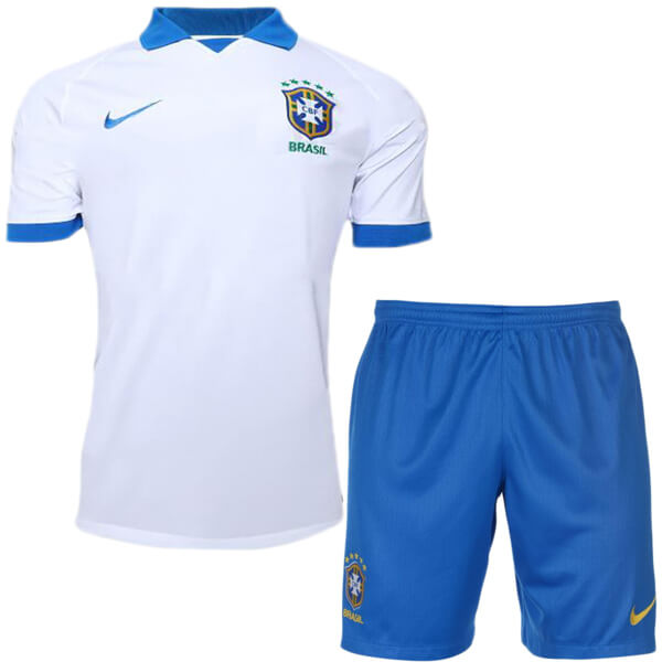 Maillot Football Brésil Exterieur Enfant 2019 Blanc